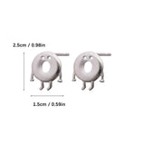 S925 Sterling Silver Donut Dangle Earrings for Women