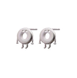 S925 Sterling Silver Donut Dangle Earrings for Women