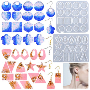 Earrings Pendant Resin Silicone Molds DIY Charms Jewelry Craft
