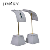 Metal Microfiber Earrings Jewelry Display Props Women's Storage Counter Decor