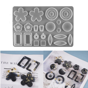 Flower Pendant Silicone Mold for DIY Craft Jewelry Making