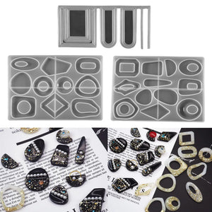 Silicone Earrings Pendants Molds for DIY Craft Jewelry Making