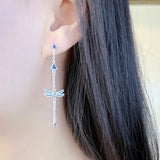 Dragonfly Earrings Sterling Silver 925 Gift