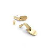 Metal Eardrop Earring Smooth Jewelry Women Wedding