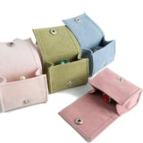 Portable Earring Storage Bag Flannel Couple Ring Organizer Box Bead Cloth Bag