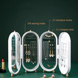 Jewelry Box Organizer Earrings Rings Necklace Holder Girls Gift