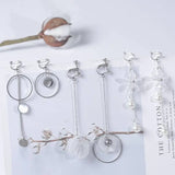 Korea Style Clip on Earrings Big Geometric Set for Women