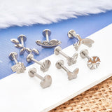 Titanium Nose Septum Piercing Jewelry Set