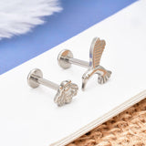 Titanium Nose Septum Piercing Jewelry Set