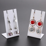 Acrylic Earrings Display Stand Rack L Shape Rectangle 85x44mm