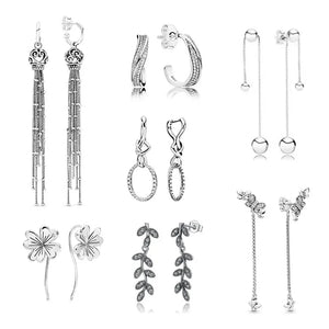 Earrings Silver 925 Style Set For Women Real Money Brincos Feminino Sterling