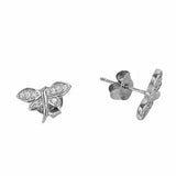 925 Silver LIBELULA Earrings with Rhodium Plated Zirconia