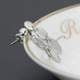 Silver 925 Round Shape Earrings Jewelry Women Wedding Gift