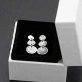 Silver 925 Round Shape Earrings Jewelry Women Wedding Gift