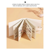 Earrings Storage Book PU Leather Large Capacity Jewelry Holder