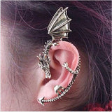 Retro Dragon Ear Clips Without Hole Goth Earrings