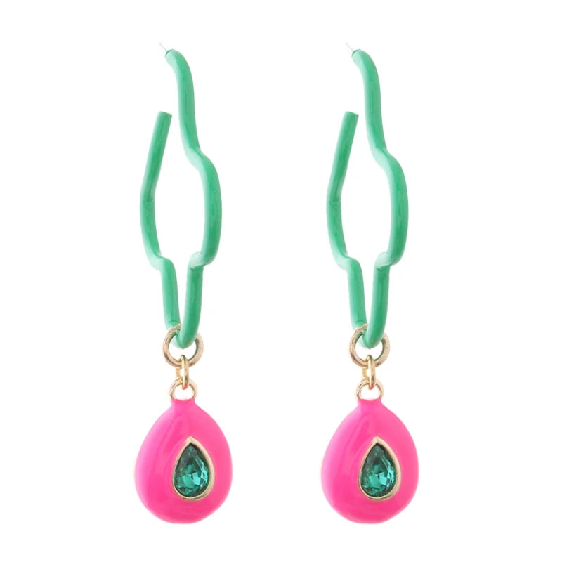 Y2K Candy Colorful Earring Epoxy Brinco Ear Oorbellen Multicolor