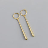 Exaggerated Drop Earrings S925 Sterling Silver Fengshui Design