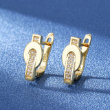 Zircon Stud Earrings Ladies Party Wedding Jewelry