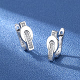 Zircon Stud Earrings Ladies Party Wedding Jewelry