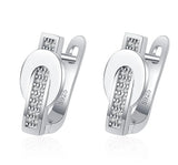 Zircon Stud Earrings Ladies Party Wedding Jewelry