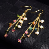Bohemian Freshwater Pearl Earrings for Teens