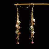 Bohemian Freshwater Pearl Earrings for Teens