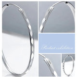 Platinum Argyle Hoop Earrings for Women