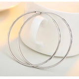 Platinum Argyle Hoop Earrings for Women