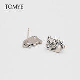 Luxery Sterling Silver Cat Earrings