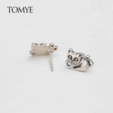 Luxery Sterling Silver Cat Earrings