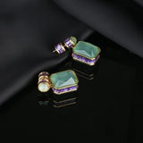 Emerald Gemstone Drop Earring 925 Silver