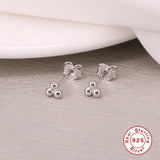 S925 Silver Round Dot Cartilage Piercing Stud Earrings