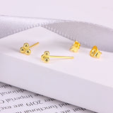 S925 Silver Round Dot Cartilage Piercing Stud Earrings