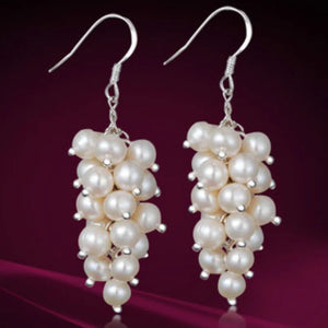 Freshwater Pearl Drop Dangle Earrings Boho Style Women's Jewelry Gift