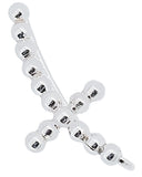 925 Sterling Silver Cross Ball Climber Earrings for Women