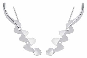 925 Silver Snake Climber Earrings for Women Girls