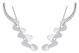925 Silver Snake Climber Earrings for Women Girls