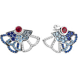 S925 Sterling Silver Classic Logo Spring Style Earrings for Girls