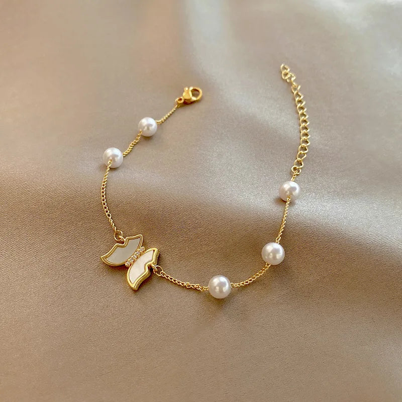 S925 Silver Baroque Pearl Bracelet, Retro Style for Women