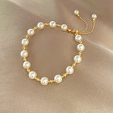 S925 Silver Baroque Pearl Bracelet, Retro Style for Women