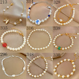 S925 Silver Baroque Pearl Bracelet, Retro Style for Women