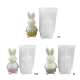 Easter Bunny Candle Silicone Mold for Candle Making