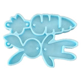 Easter Bunny Radishes Keychain Mold Silicone Resin Rabbit Carrot UV Epoxy