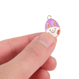 Easter Charms Egg Pendant Enamel Jewelry Rabbit Bulk Charm Rosaries