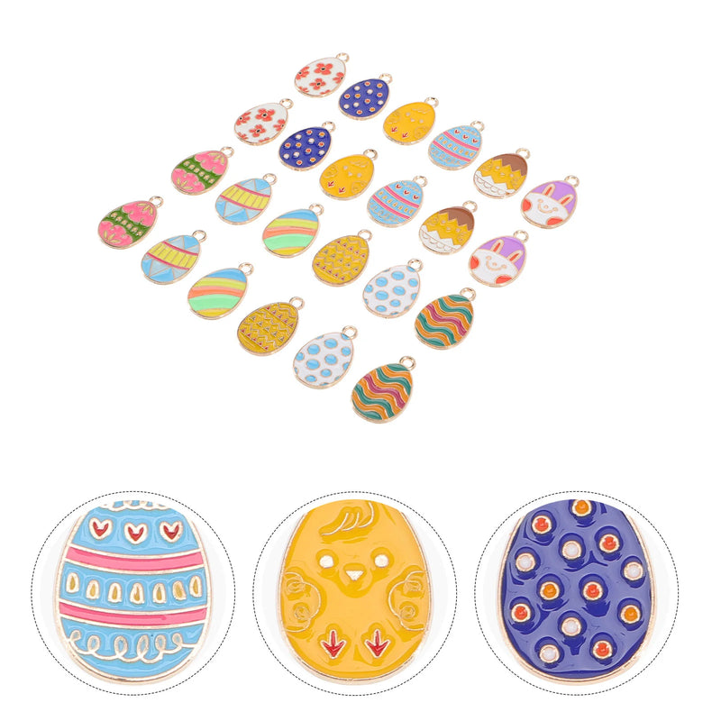 Easter Charms Egg Pendant Enamel Jewelry Rabbit Bulk Charm Rosaries