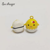 Easter Chicken Eggs Flower Cartoon Bell Pendant Charms Bracelet Decoration