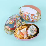 Easter Eggs Shaped Candy Box Alloy Metal Tinplate Case Jewelry Storage Cans