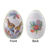 Easter Eggs Shaped Candy Box Alloy Metal Tinplate Case Jewelry Storage Cans
