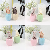 Easter Eggshell Bunny Silicone Mold DIY Decoration Soap Melt Resin Clay